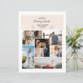 結婚写真価格表テンプレート (スタンド正面)