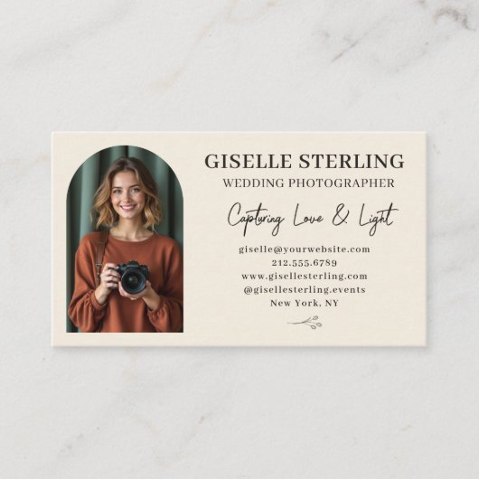 結婚写真家の写エレガント真 名刺 (正面)