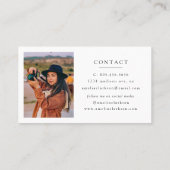 結婚写真家の水彩画カメラ 名刺 (裏面)