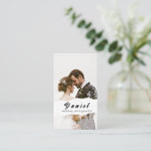 結婚写真家名刺 名刺 (スタンド正面)