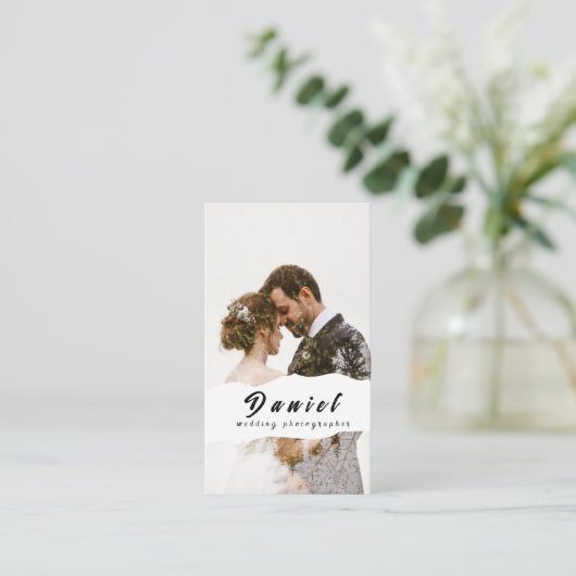 結婚写真家名刺 名刺 (スタンド正面)