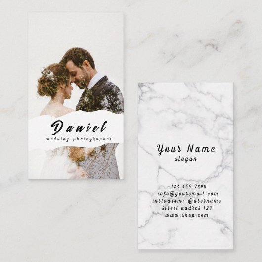 結婚写真家名刺 名刺 (正面/裏面)
