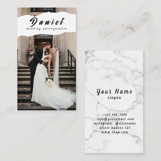 結婚写真家名刺 名刺 (正面/裏面)