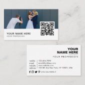 結婚写真家 |ビデオグラファー | DJ QRコード 名刺 (正面/裏面)