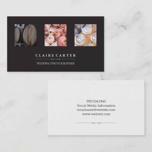 結婚写真家 名刺 (正面/裏面)