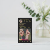 結婚写真家InstagramフォトグリッドQRコード 名刺 (スタンド正面)