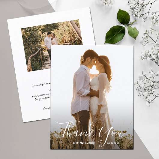 結婚写真感謝カード フライヤー