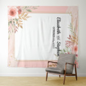 結婚写真撮影用背景 モダン エレガント フラワー タペストリー (インサイチュ(横))