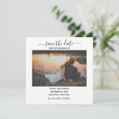 結婚写真 モダンカリグラフィー Save the Date (スタンド正面)