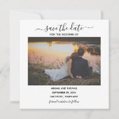 結婚写真 モダンカリグラフィー Save the Date (正面)