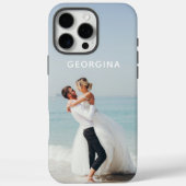 結婚写真 名前入り メモリアルギフト Case-Mate iPhoneケース (裏面)
