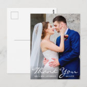 結婚写真　新婦と新郎　感謝 ポストカード (正面/裏面)
