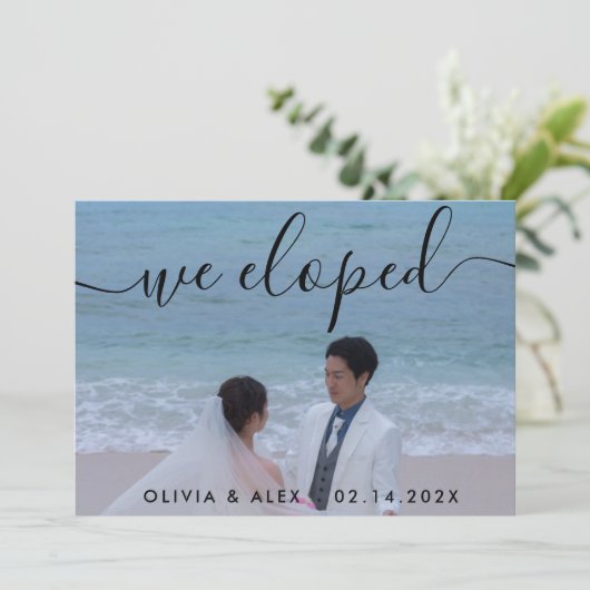 結婚写真 案内状 (スタンド正面)