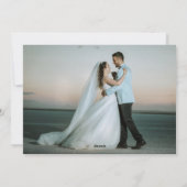 結婚写真 楽しいクリスマス ホリデーカード (裏面)