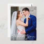 結婚写真　花嫁と花婿　感謝 ポストカード (正面/裏面)