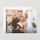 結婚写真　花嫁 & 花婿　ありがとうございます ポストカード (正面/裏面)