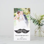 結婚写真 黒ひげ ありがとう サンキューカード (スタンド正面)