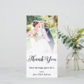 結婚写真 黒 現代風 タイプ 感謝 (スタンド正面)