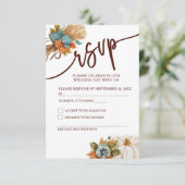 結婚出席返信カード 出欠カード (スタンド正面)