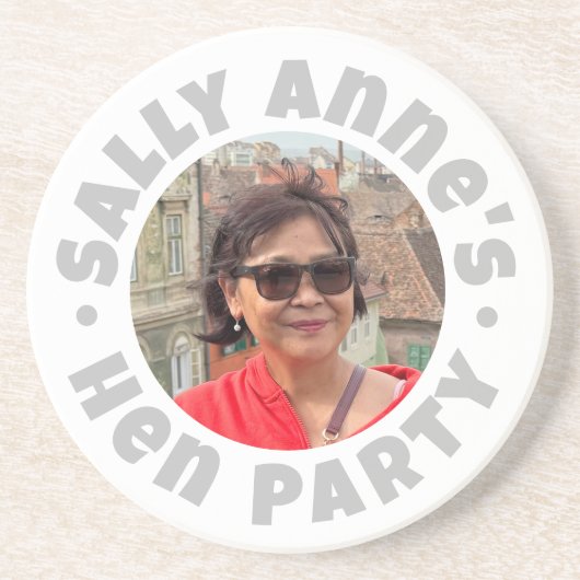 結婚前お別れパーティー記念品 コースター (正面)