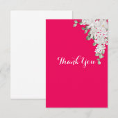 結婚前お披露目パーティーの招待状 サンキューカード (正面/裏面)