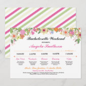 結婚前お披露目パーティー予定表 花嫁パーティースケジュール (正面/裏面)