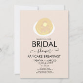 結婚前お披露目パーティー朝食パンケーキランチ招待状 招待状 (正面)