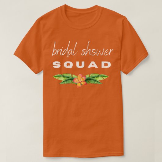 結婚前お披露目パーティー SQUAD 面白い ブライズウィークエンド ブライド Tシャツ (デザイン正面)