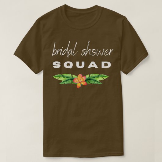 結婚前お披露目パーティー SQUAD 面白い ブライズ 週末のプレ花嫁 Tシャツ (デザイン正面)