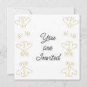 結婚前お披露目会の招待状 招待状 (正面)