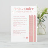 結婚前お祝いゲーム - オーバー・オア・アンダー プログラム (スタンド正面)