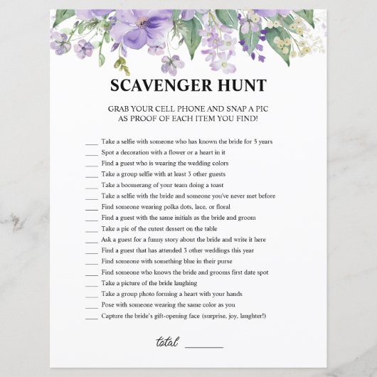 結婚前のお楽しみ パープル宝探しゲーム (正面)