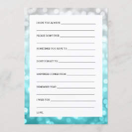 結婚前のお祝いアドバイス ビーチ オンブレ グリッター ライト 招待状