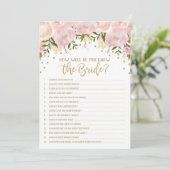 結婚前のお祝いゲーム 新婦を知っていますか (スタンド正面)