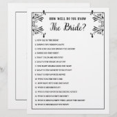 結婚前のお祝いゲーム 新婦を知ろう (正面/裏面)