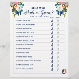 結婚前のお祝いゲーム 誰が花嫁？それとも花婿？ゲーム