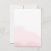 結婚前のお祝いパーティーのための平らな感謝カード。 サンキューカード (裏面)