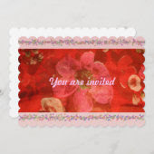 結婚前のお祝いパーティーの招待状 招待状 (正面/裏面)