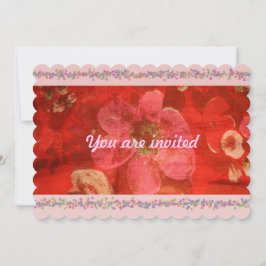 結婚前のお祝いパーティーの招待状 招待状