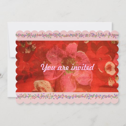 結婚前のお祝いパーティー招待状 招待状 (正面)