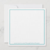 結婚前のお茶会招待状 - ティーパーティー 招待状 (裏面)