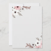 結婚前のお茶会 招待状 (裏面)