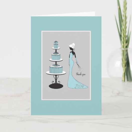 結婚前パーティーお礼カード サンキューカード (正面)