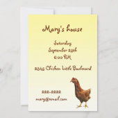 結婚前パーティーの招待状 招待状 (裏面)