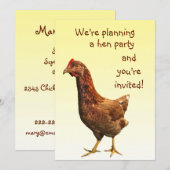 結婚前パーティーの招待状 招待状 (正面/裏面)