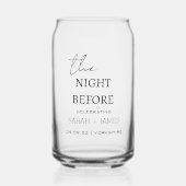 結婚前夜のミニマリストカスタム ガラス缶 (正面)