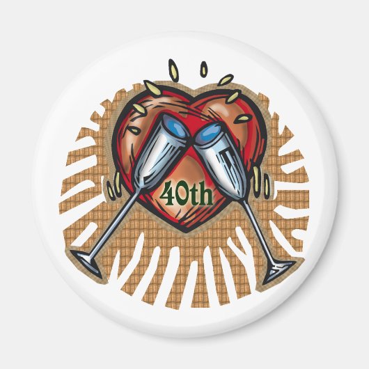 ～結婚創立40周年 マグネット (正面)