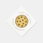 結婚可愛いお洒落クッキーを取って スタンダードカクテルナプキン (角)