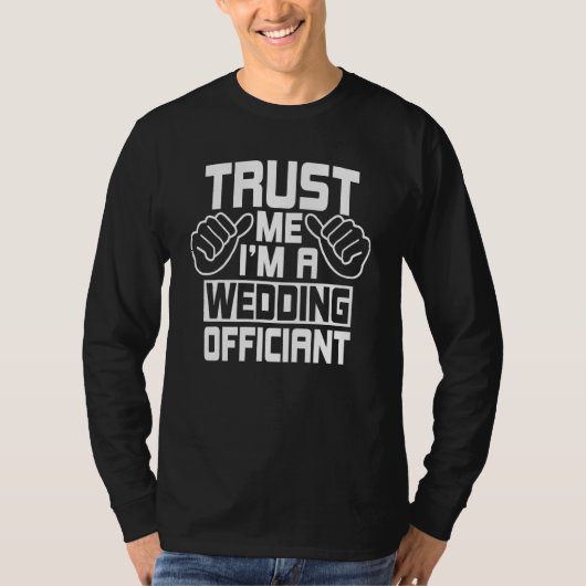 結婚司式者 認可者 ウェディングセレモニー司会者 Tシャツ (正面)