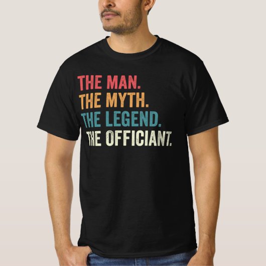 結婚司式者Tシャツ、司式者ギフト Tシャツ (正面)